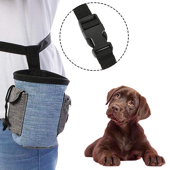 Sac à friandises pour chien MAILO bleu