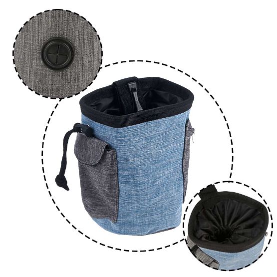 Sac à friandises pour chien MAILO bleu