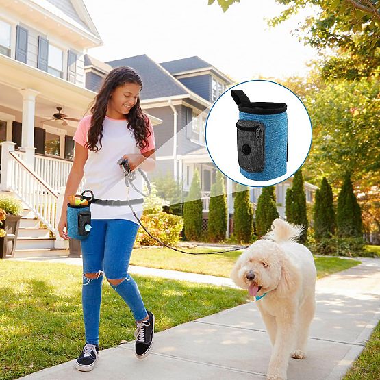 Sac à friandises pour chien MAILO bleu