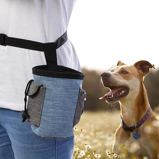 Sac à friandises pour chien MAILO bleu