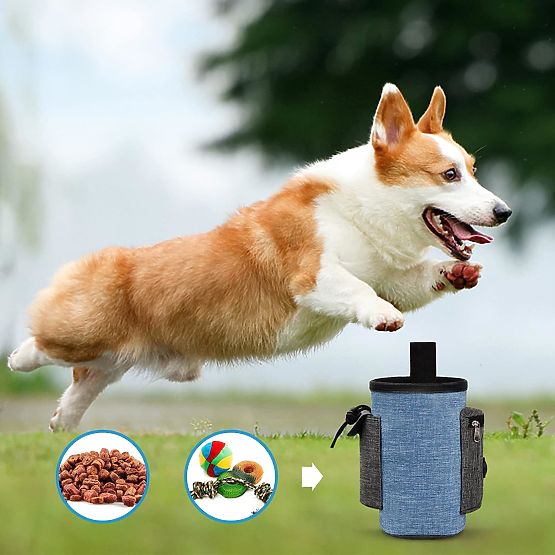 Sac à friandises pour chien MAILO bleu