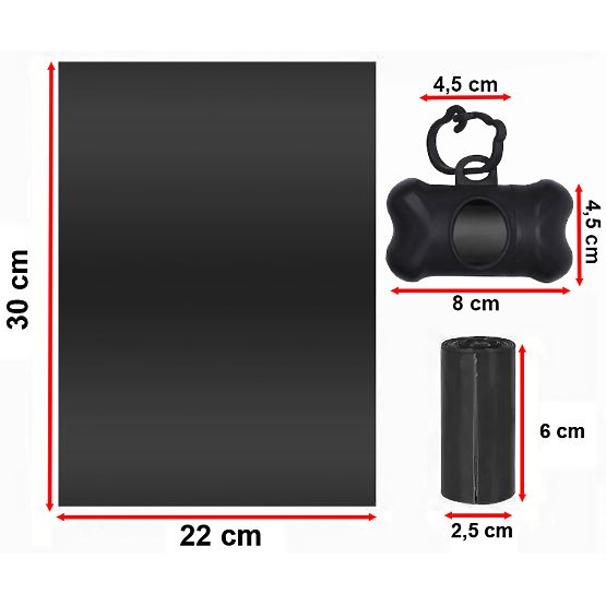 Sacs à excréments pour chiens BUSTER 1400 pièces