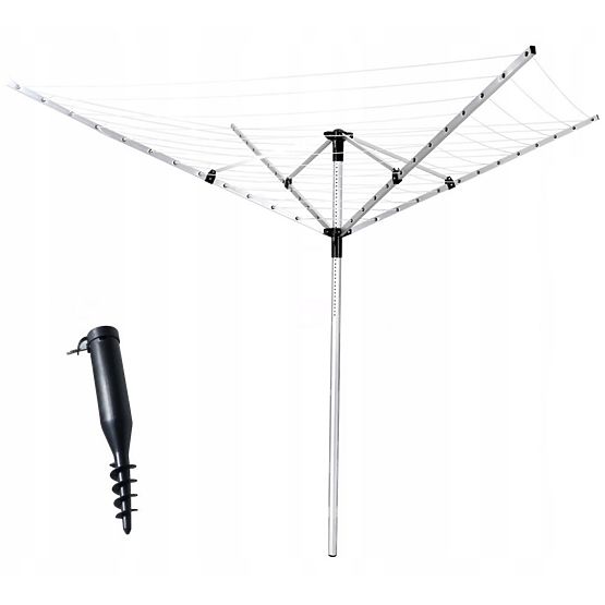 Séchoir à linge de jardin 260 cm + perceuse