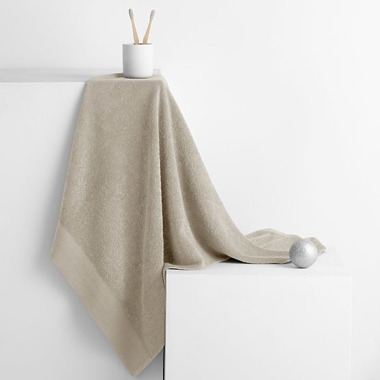 Serviette AMARI - AMELIAHOME couleur beige style classique 70x140 AmeliaHome