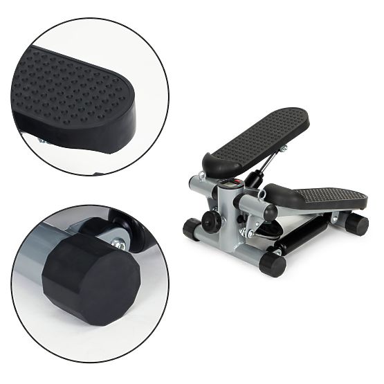 Stepper avec élastiques pour exercices de fitness avec compteur