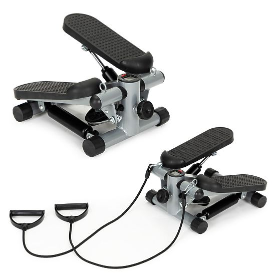 Stepper avec élastiques pour exercices de fitness avec compteur