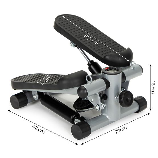 Stepper avec élastiques pour exercices de fitness avec compteur
