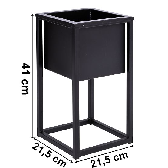 Support de fleurs Concove loft 40 cm noir