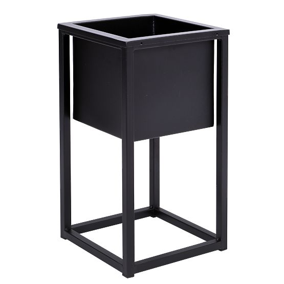 Support de fleurs Concove loft 40 cm noir