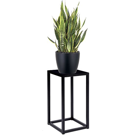 Support de fleurs Piatto loft 40 cm noir