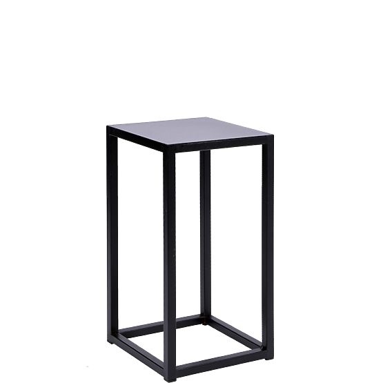 Support de fleurs Piatto loft 40 cm noir