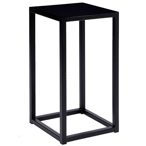 Support de fleurs Piatto loft 40 cm noir