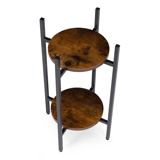 Support de fleurs sur pied à 2 niveaux décoration loft ModernHome