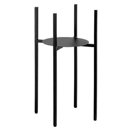Support de plante loft Torre 60 cm noir