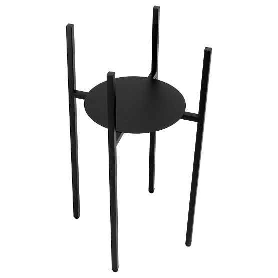 Support de plante loft Torre 60 cm noir