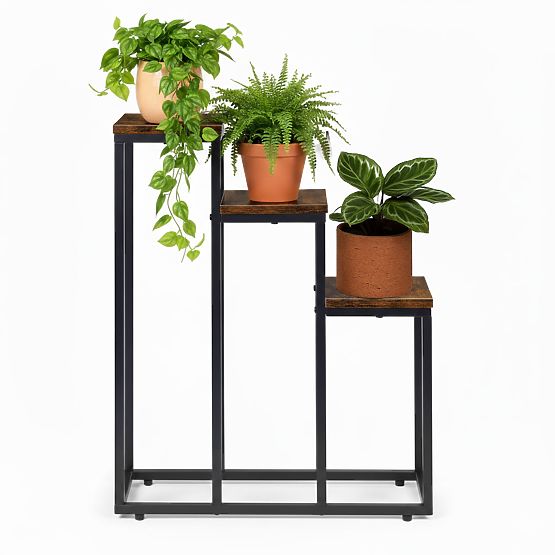Support de plantes avec 3 étagères loft ModernHome