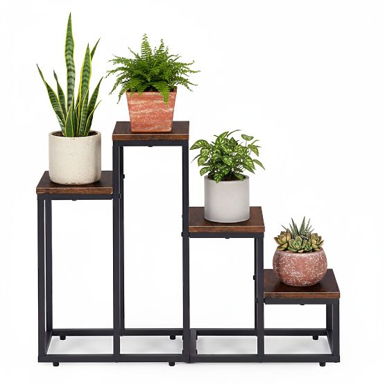 Support de plantes avec 4 étagères loft ModernHome