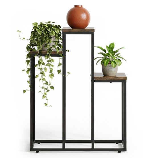 Support de plantes debout avec 3 étagères décoratives loft ModernHome