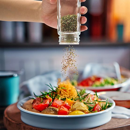 Support à épices à étages ENELDO 24 bocaux + 72 étiquettes