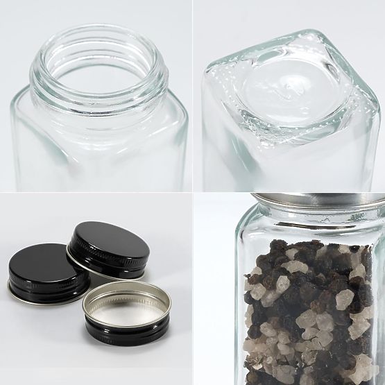 Support à épices à étages ENELDO 24 bocaux + 72 étiquettes