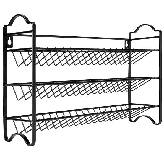 Support à épices à étages ENELDO 24 bocaux + 72 étiquettes