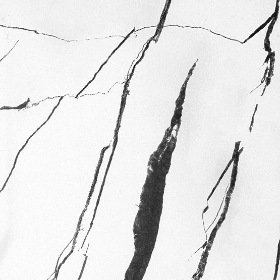 Support pour plantes ANTIRES marbre blanc en métal