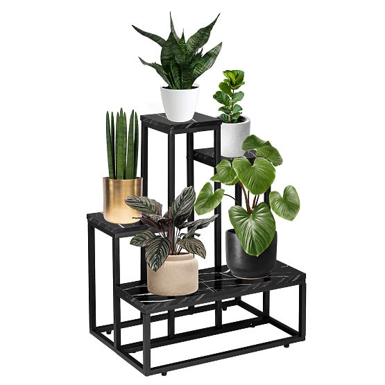 Support pour plantes ANTIRES marbre noir
