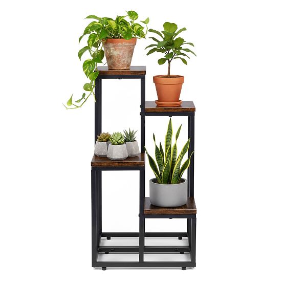 Support pour plantes décoratif 4 étagères loft ModernHome