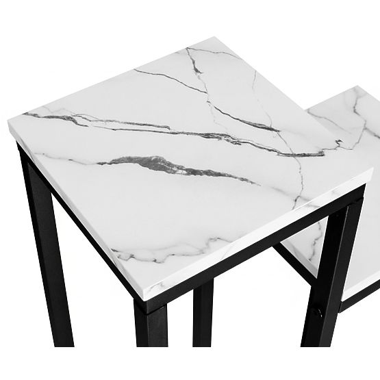 Support pour plantes Munir marbre blanc