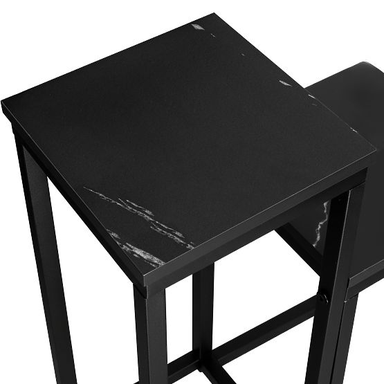 Support pour plantes Munir marbre noir