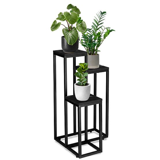 Support pour plantes Munir marbre noir