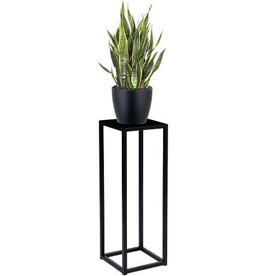 Support pour plantes Piatto loft 60 cm noir
