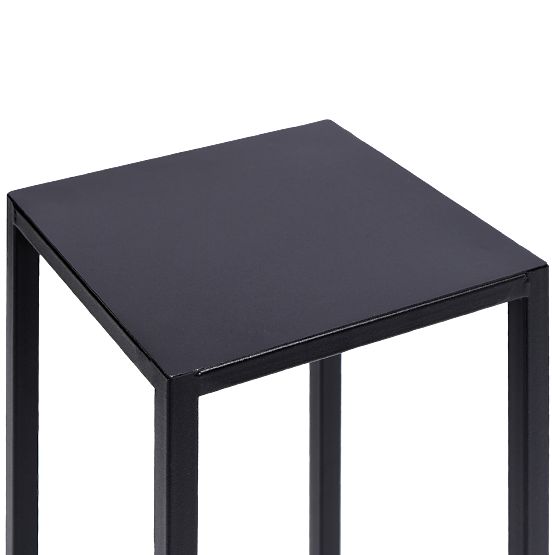 Support pour plantes Piatto loft 60 cm noir