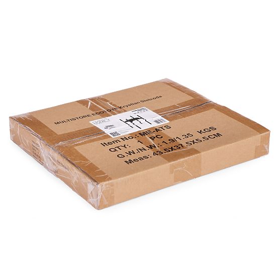 Support pour plantes, support pour plantes, décoration, 2 niveaux, noir, ModernHome