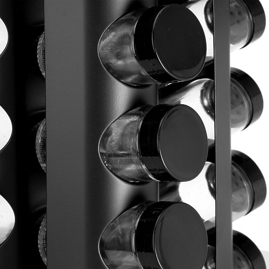 Support rotatif pour épices ROMERO 16 bocaux + 72 autocollants