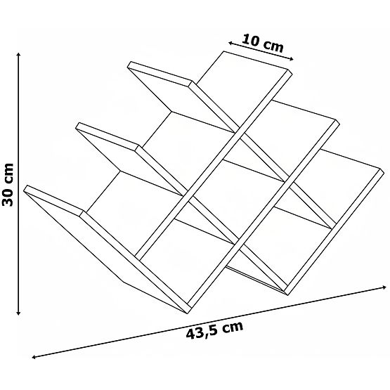 Support à vin en bambou SOLARIS naturel