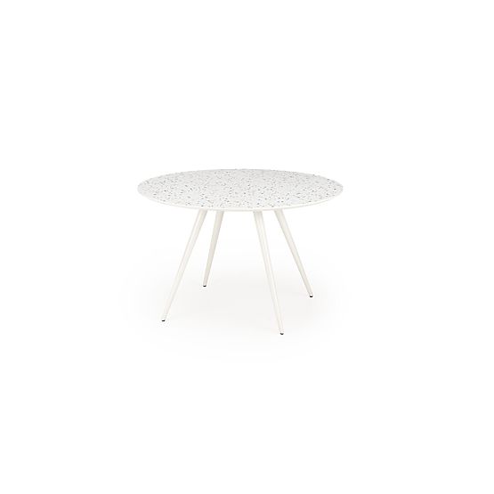Table ARAMIS, plateau - terrazzo, pieds - blanc (2p=1pc)