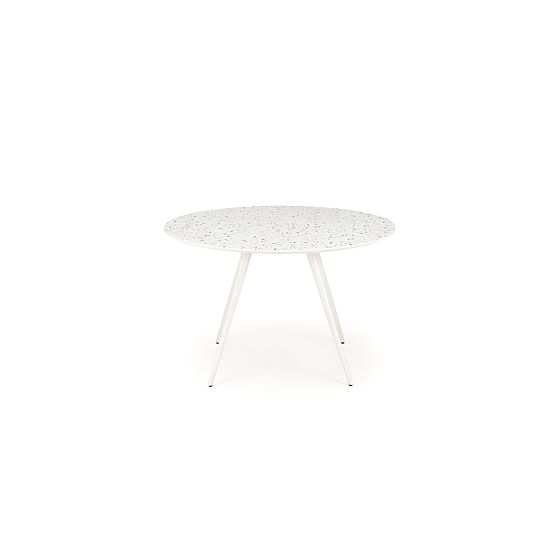 Table ARAMIS, plateau - terrazzo, pieds - blanc (2p=1pc)
