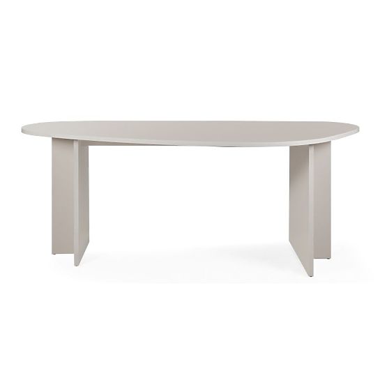 Table avec plateau irrégulier Zeva 200 cm, couleur cachemire