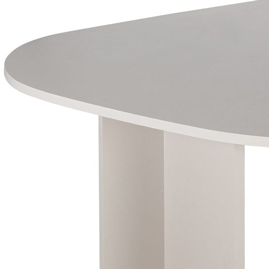 Table avec plateau irrégulier Zeva 200 cm, couleur cachemire