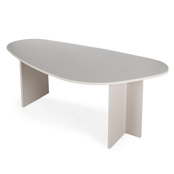 Table avec plateau irrégulier Zeva 200 cm, couleur cachemire