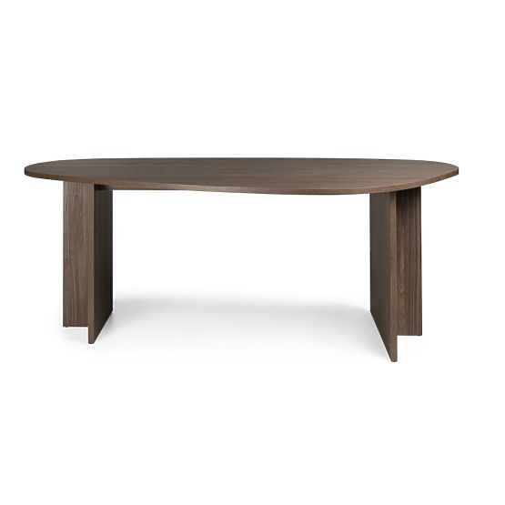 Table avec plateau irrégulier Zeva 200 cm, Noyer lincoln