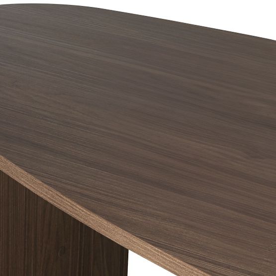 Table avec plateau irrégulier Zeva 200 cm, Noyer lincoln