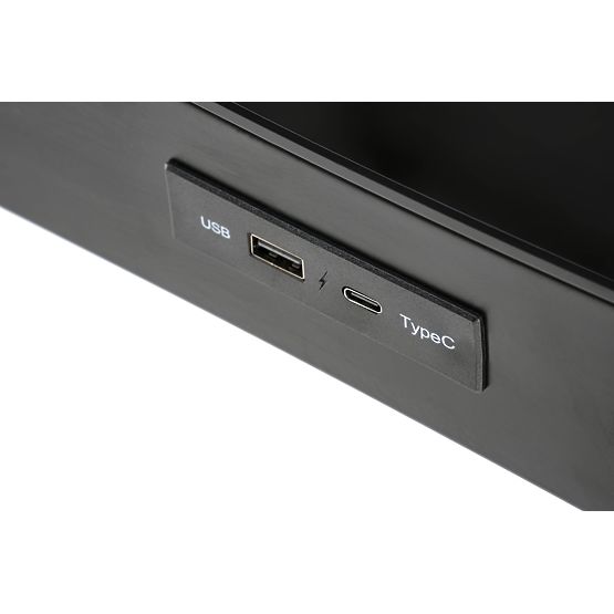 Table B52 avec fonction de réglage de la hauteur, noir (2p=1pcs)