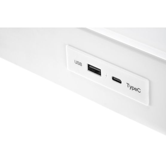 Table B52 avec fonction de réglage en hauteur, blanc (2p=1ks)