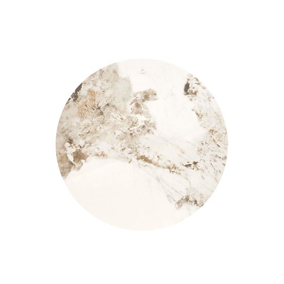 Table basse ALESSIA, marbre beige / noir (2p=1ks)