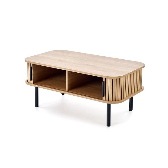Table basse ANGELINA, naturel / noir (1p=1pc)