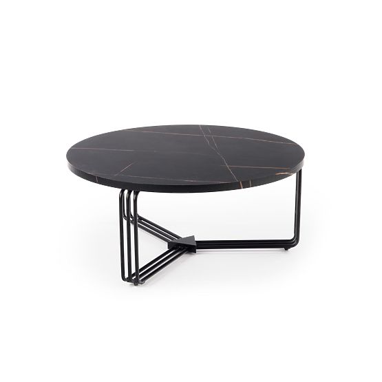 Table basse ANTICA plateau - marbre noir, cadre - noir (2p=1pc)