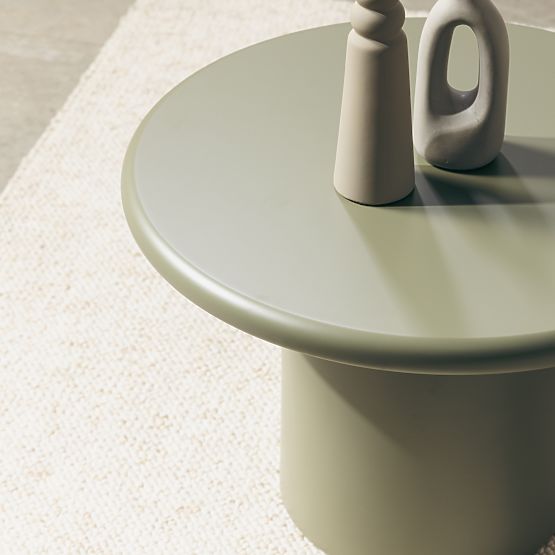 Table basse Arce 60 cm, olive, mat