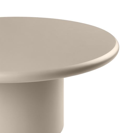 Table basse Arce 80 cm, beige foncé, mat